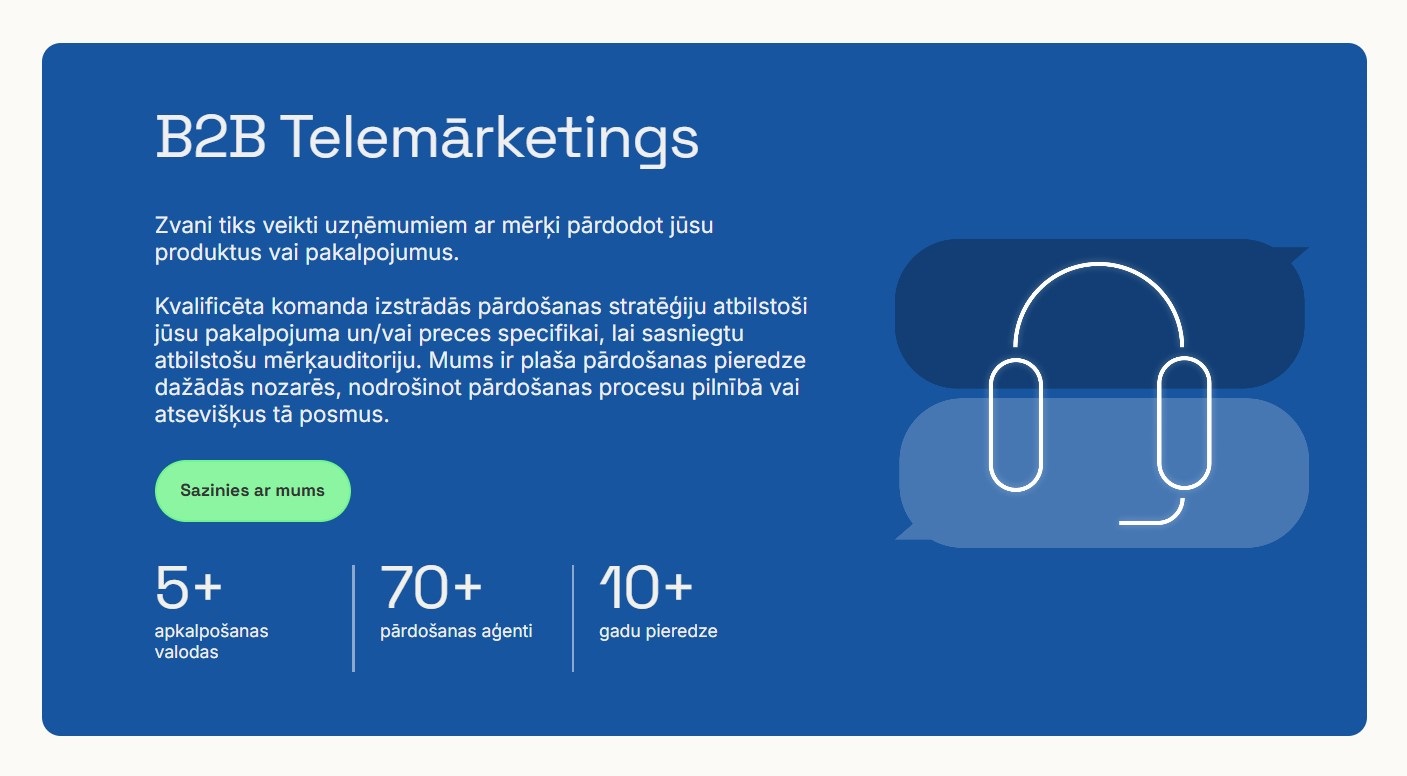 B2B Telemārketings