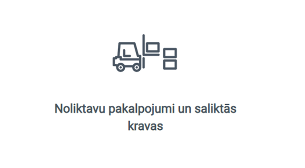 Noliktavu pakalpojumi un saliktās kravas